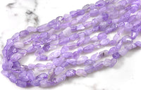 Lavender Amethyst & Lemon Quartz Nugget Beads 5 x 8 mm