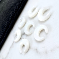 Mother of Pearl Moon Bead 2Pcs