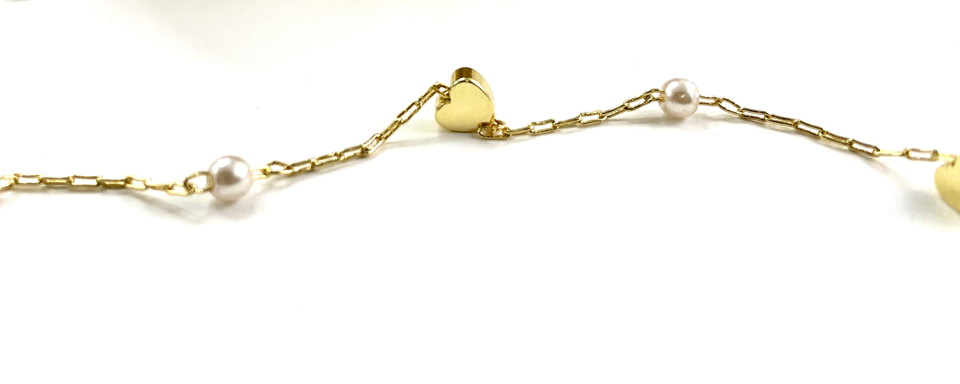 Unfinished Heart pearl chain