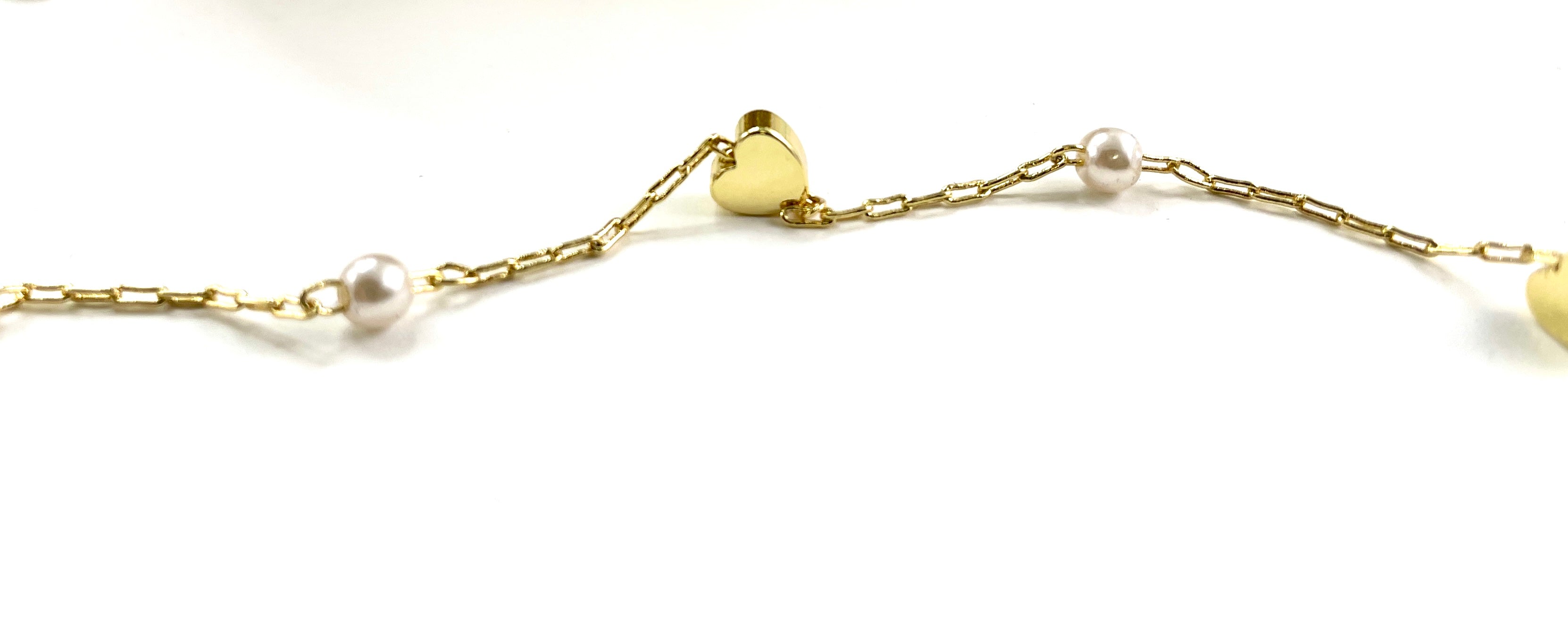 Unfinished Heart pearl chain