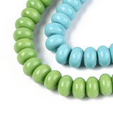 Rondelle Opaque Solid Color Glass Beads Strands