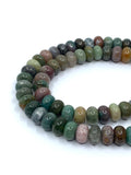 Indian Agate Rondelle Beads