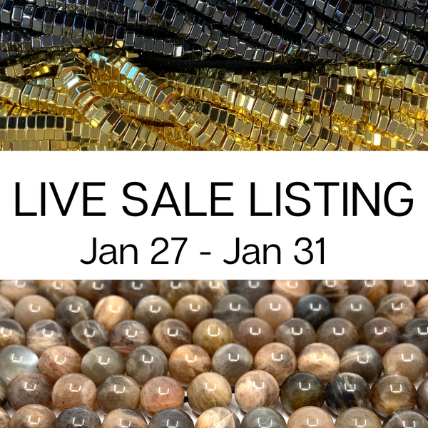 Live Sale Listing for Jan 27 - Jan 31 nilangipatel ( 21 items of beads & findings)