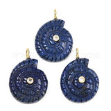 Lapis ammonite charm