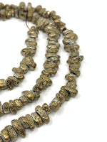 Gold AB lava beads
