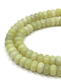 Lemon Jade Rondelle Beads