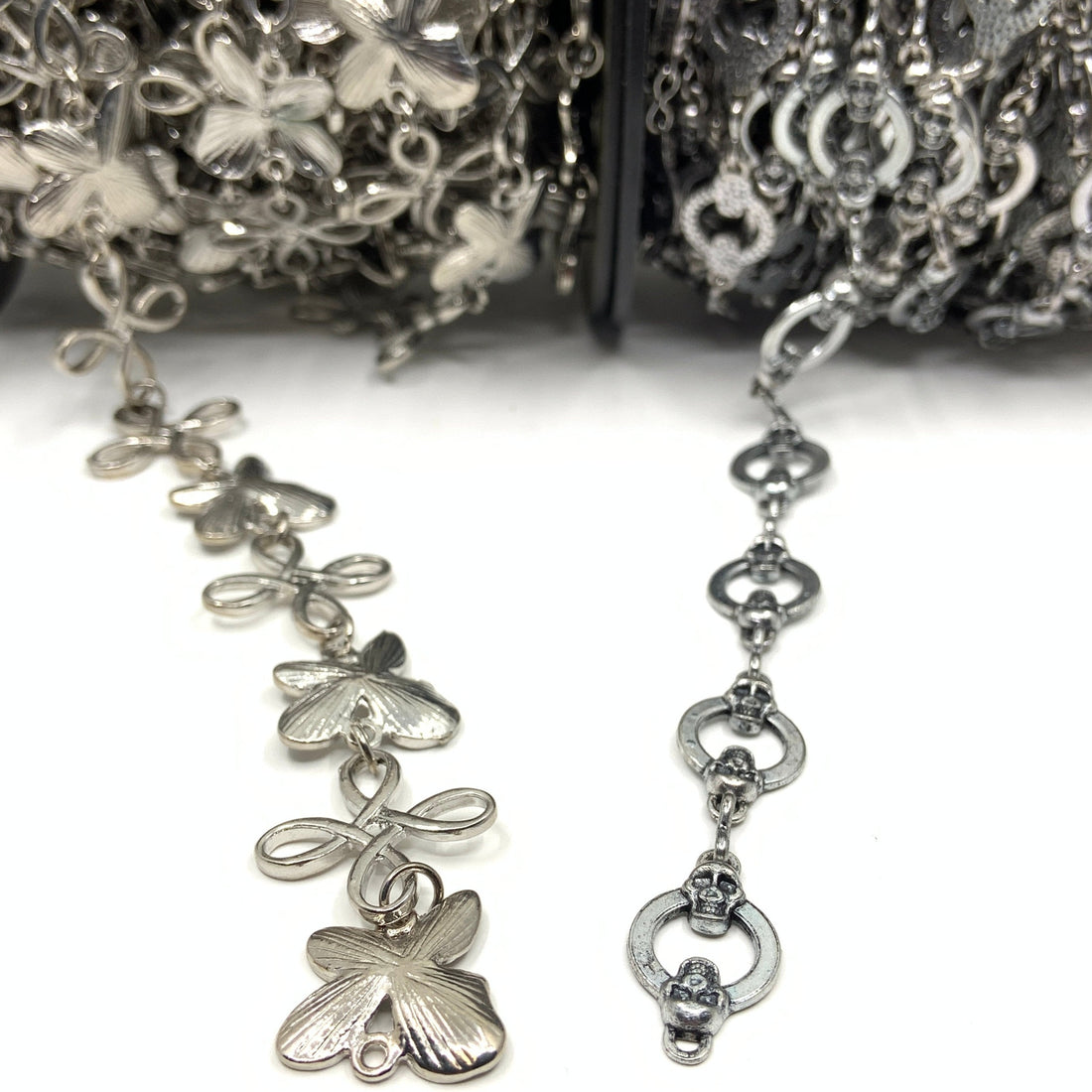 Unfinished Link Chain: Skull Chain, Flower Chain