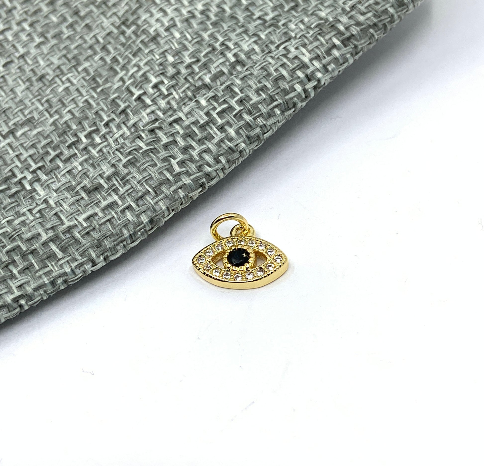Gold Evil eye charm pendant