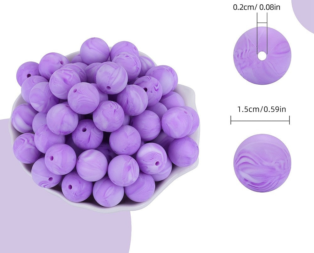 15mm Silicone Bead