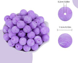 Purple Silicone bead