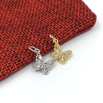 CZ Mini Butterfly Charm