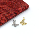 Cubic Zirconia Butterfly Charms for bracelets and necklace