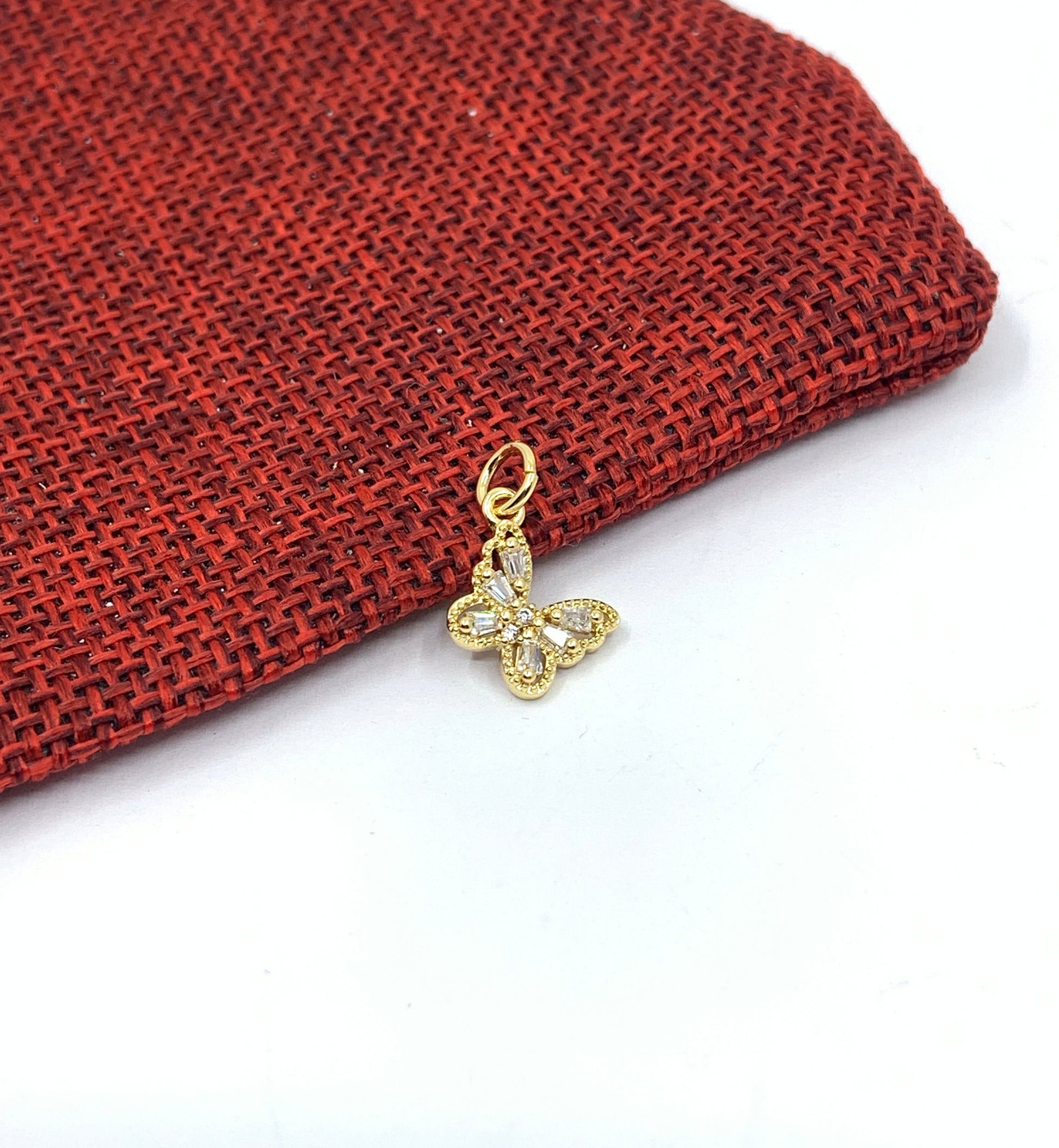 Mini Gold Butterfly Charm