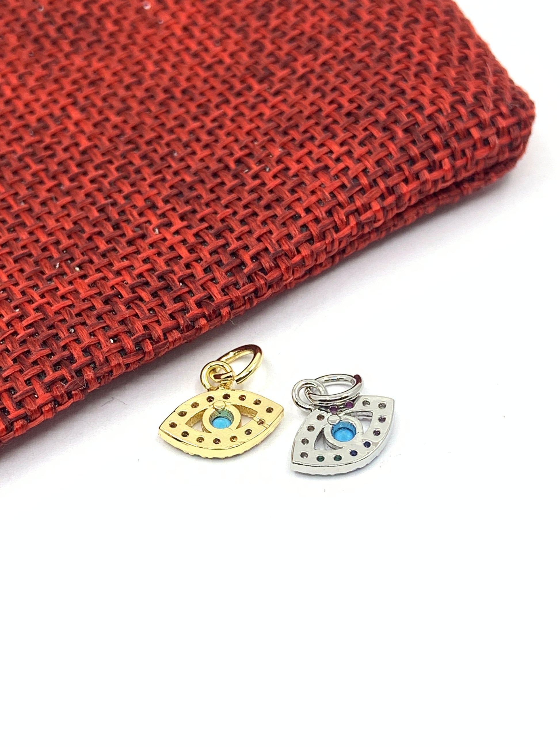 Mini Evil eye pave charm