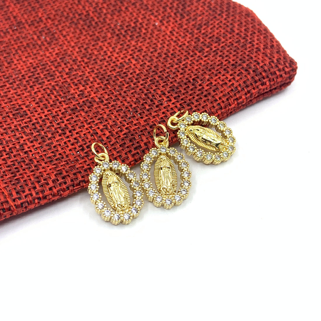 Virgin Mary Pendant CZ Pave
