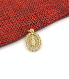 Gold Mother Mary Pendant