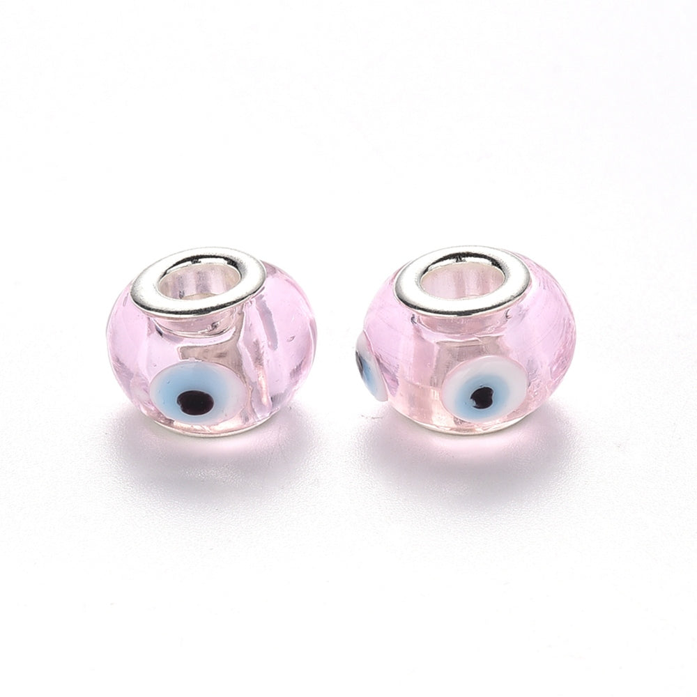 Blue Alloy Evil Eye Bead | Bellaire Wholesale