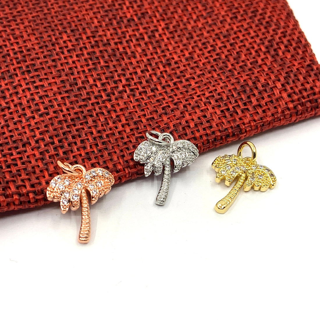 CZ Pave Palm Tree Charm