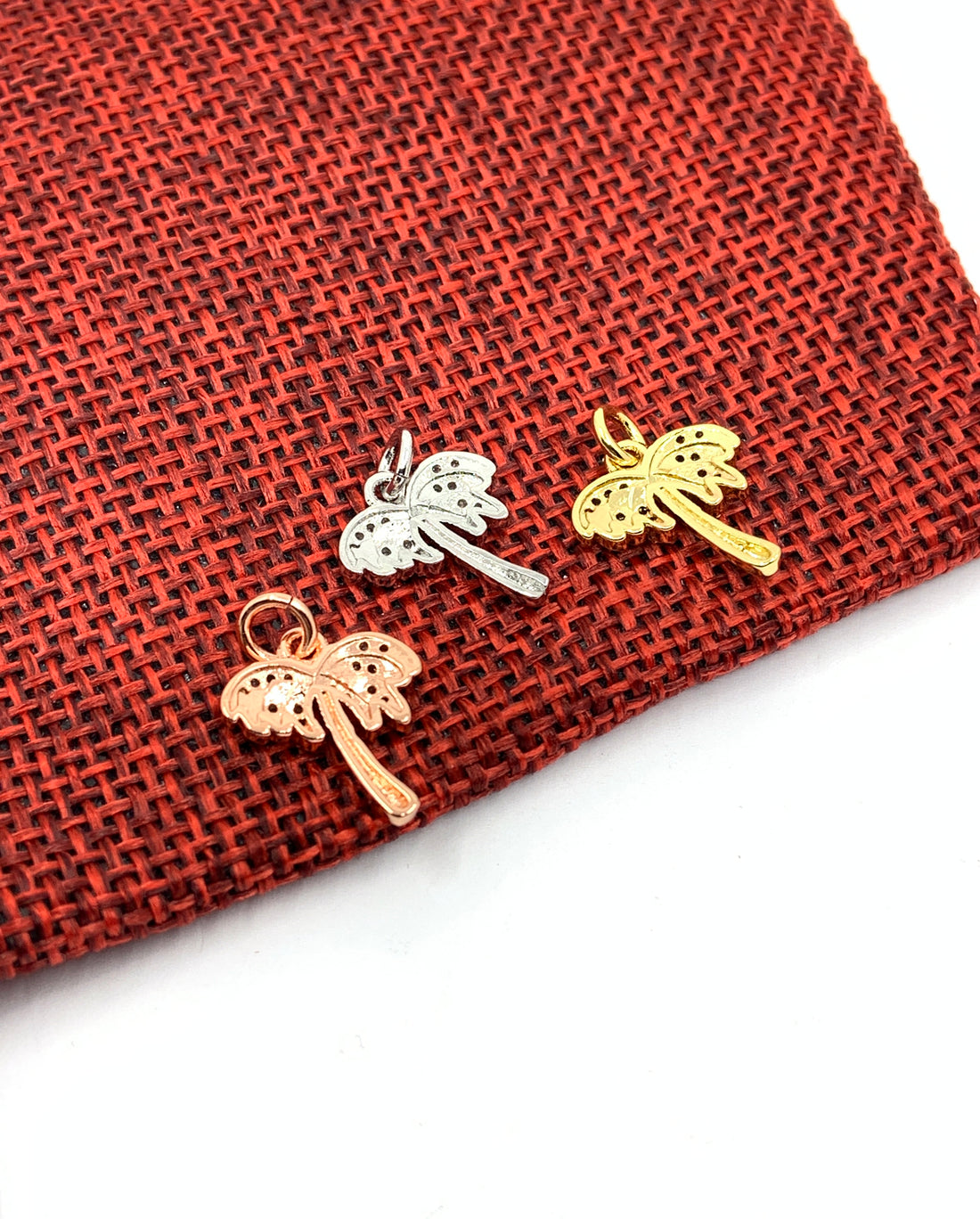 CZ Pave Palm Tree Charm