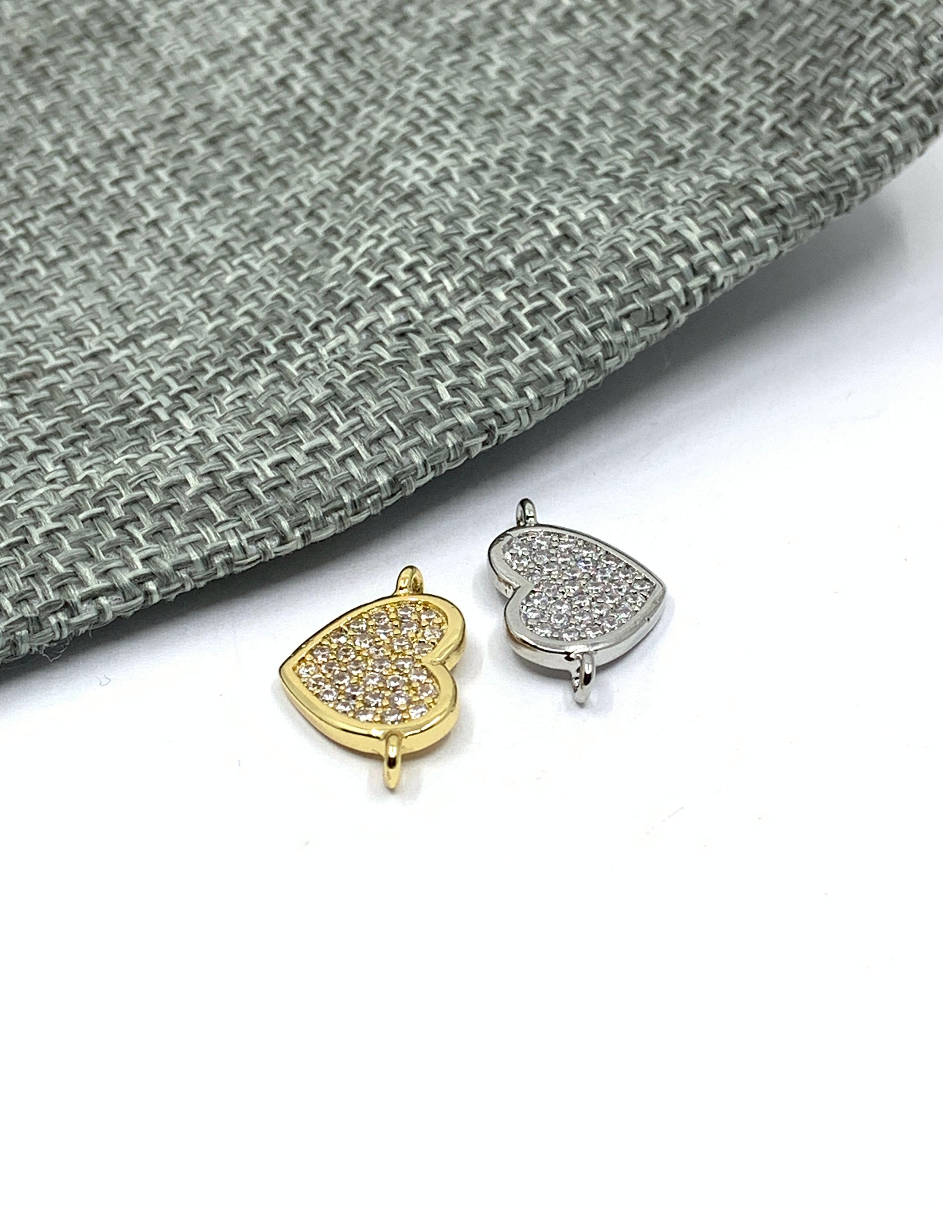 Heart Charm with loops