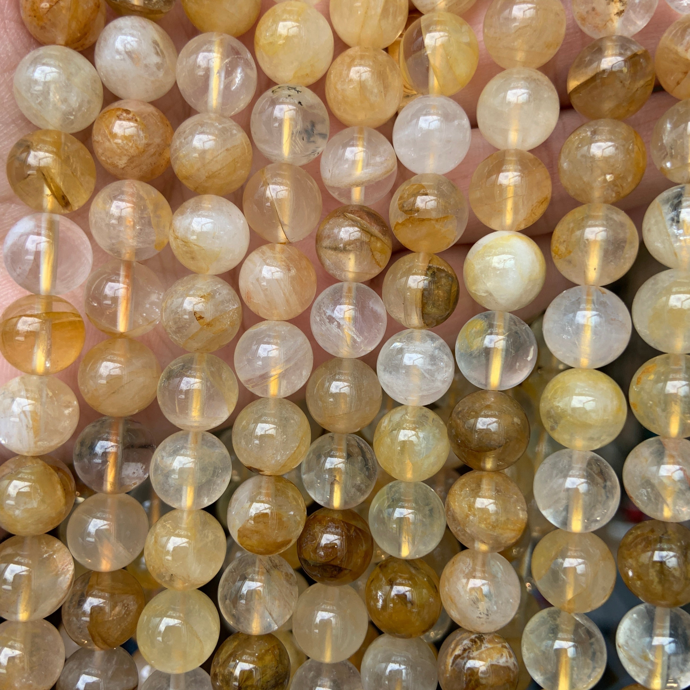Golden Healer Quartz Beads