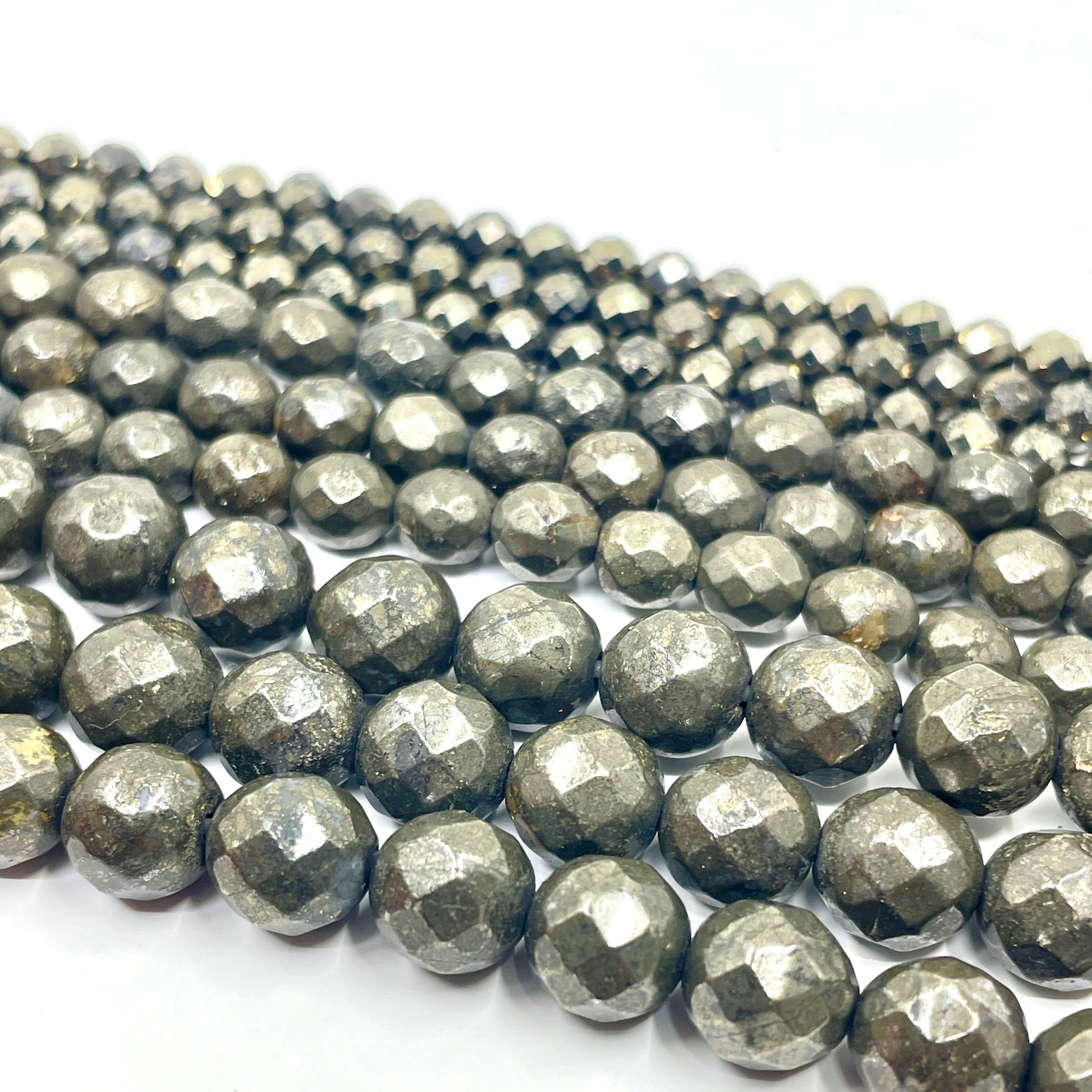 4mm Pyrite Bead | Bellaire Wholesale