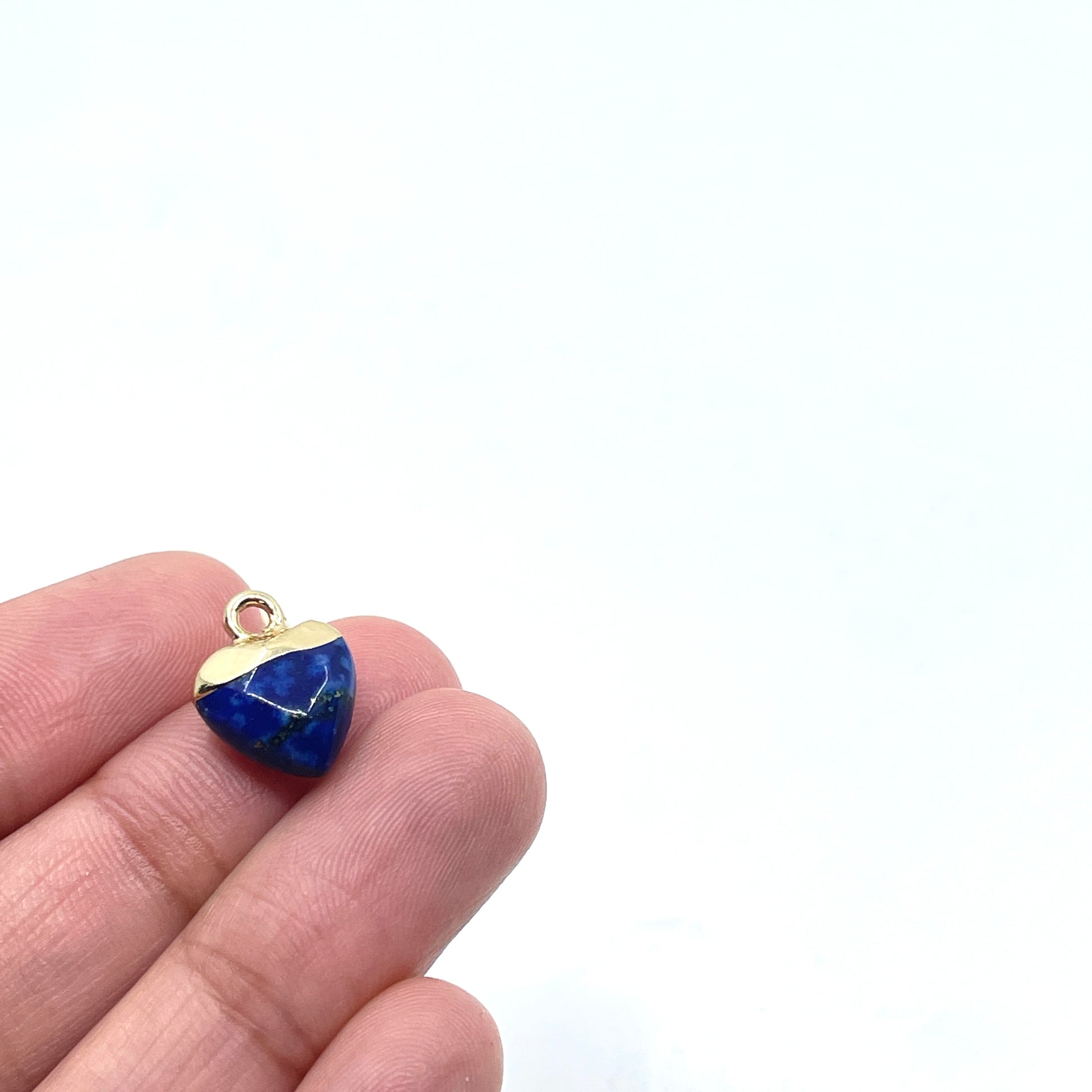 Lapis Lazuli Heart Charm