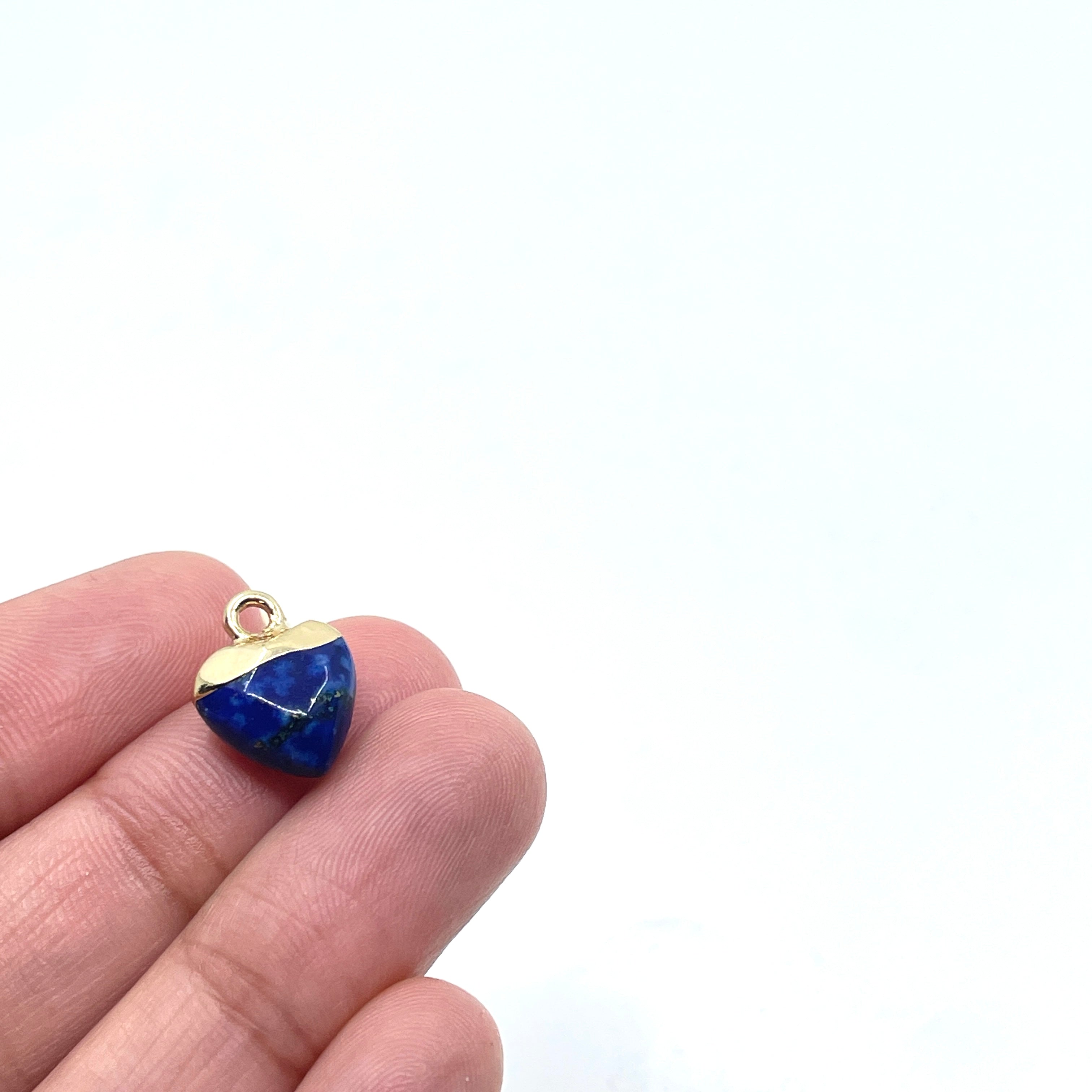 Lapis Lazuli Heart Charm