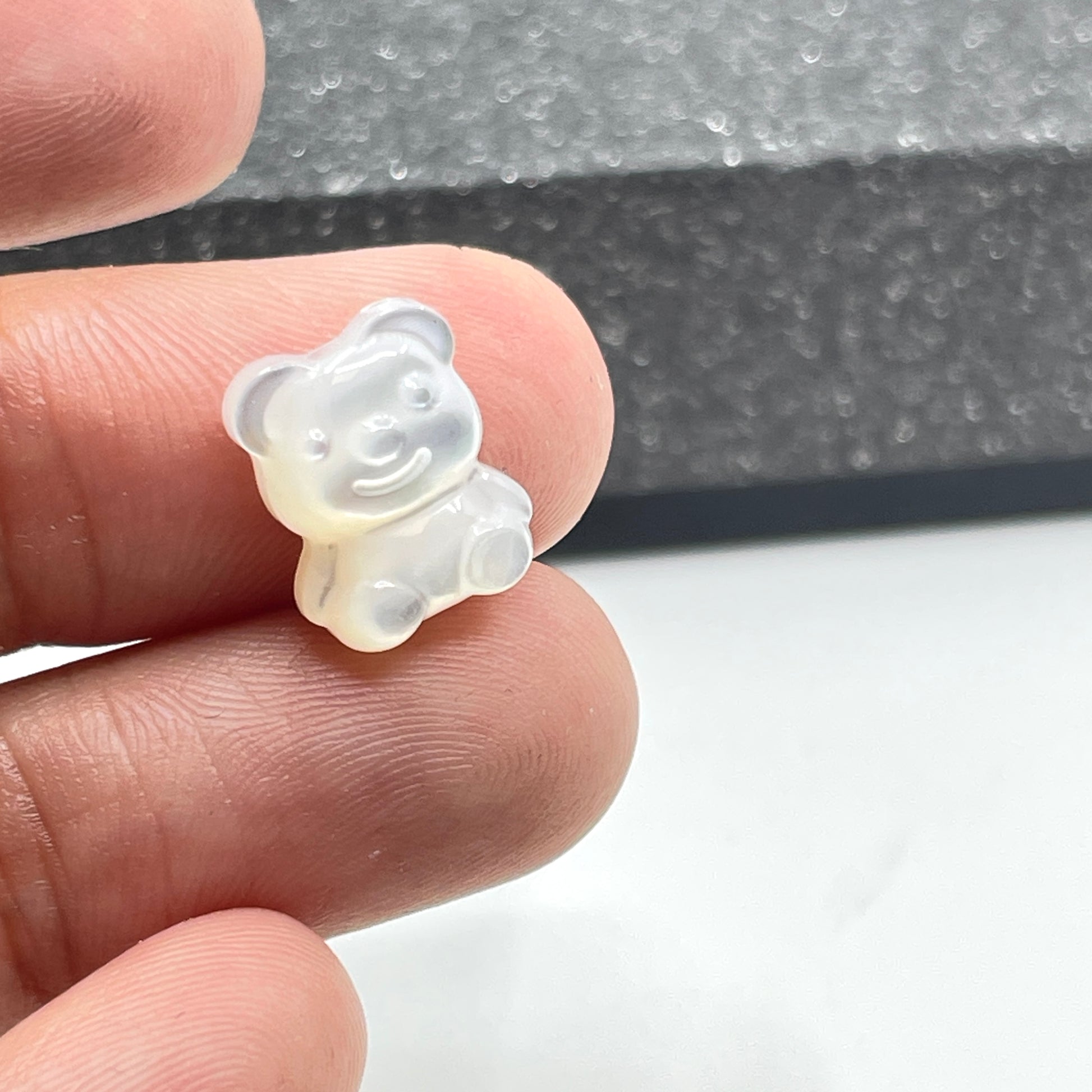 Tiny teddy bear bead