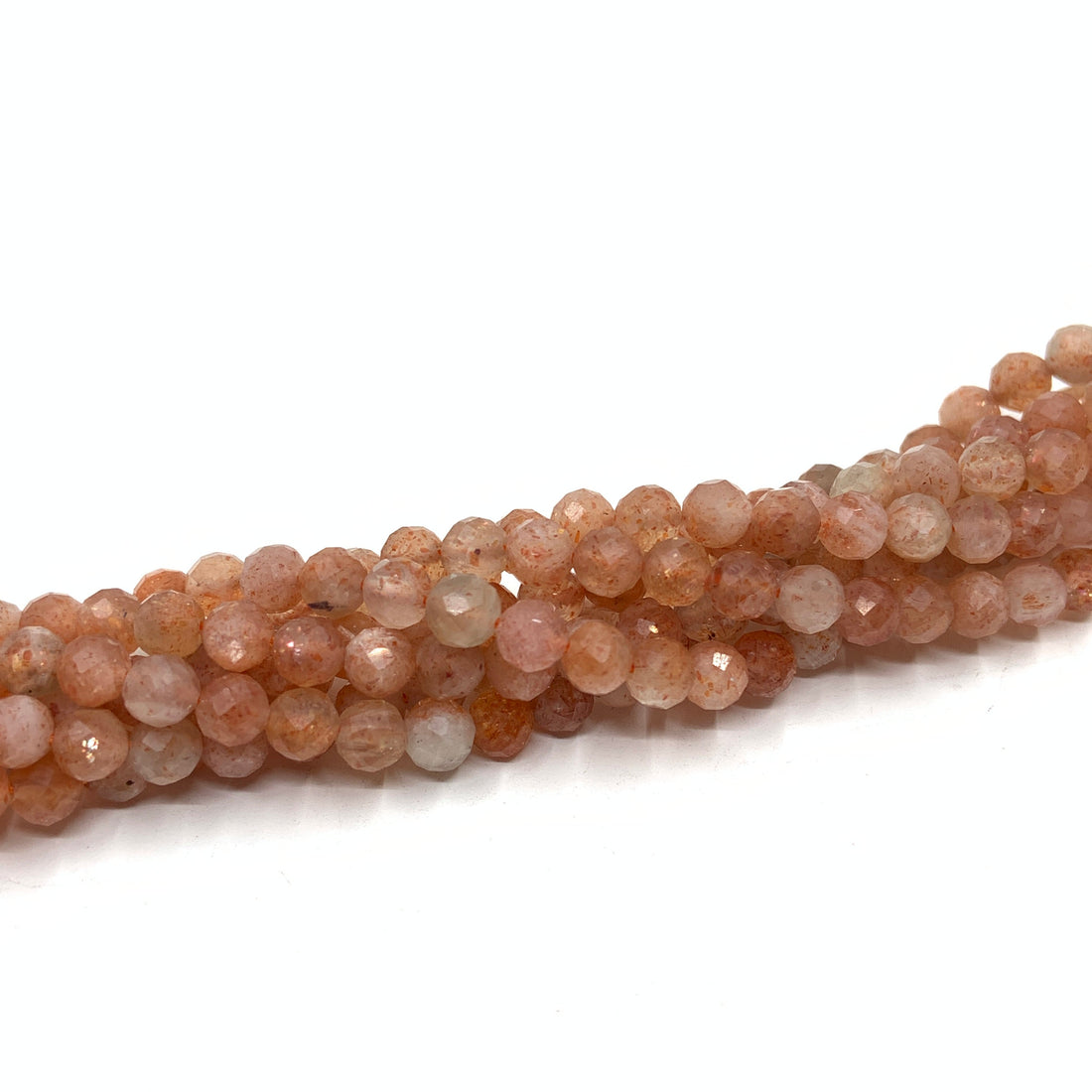 4mm Round Faceted beads