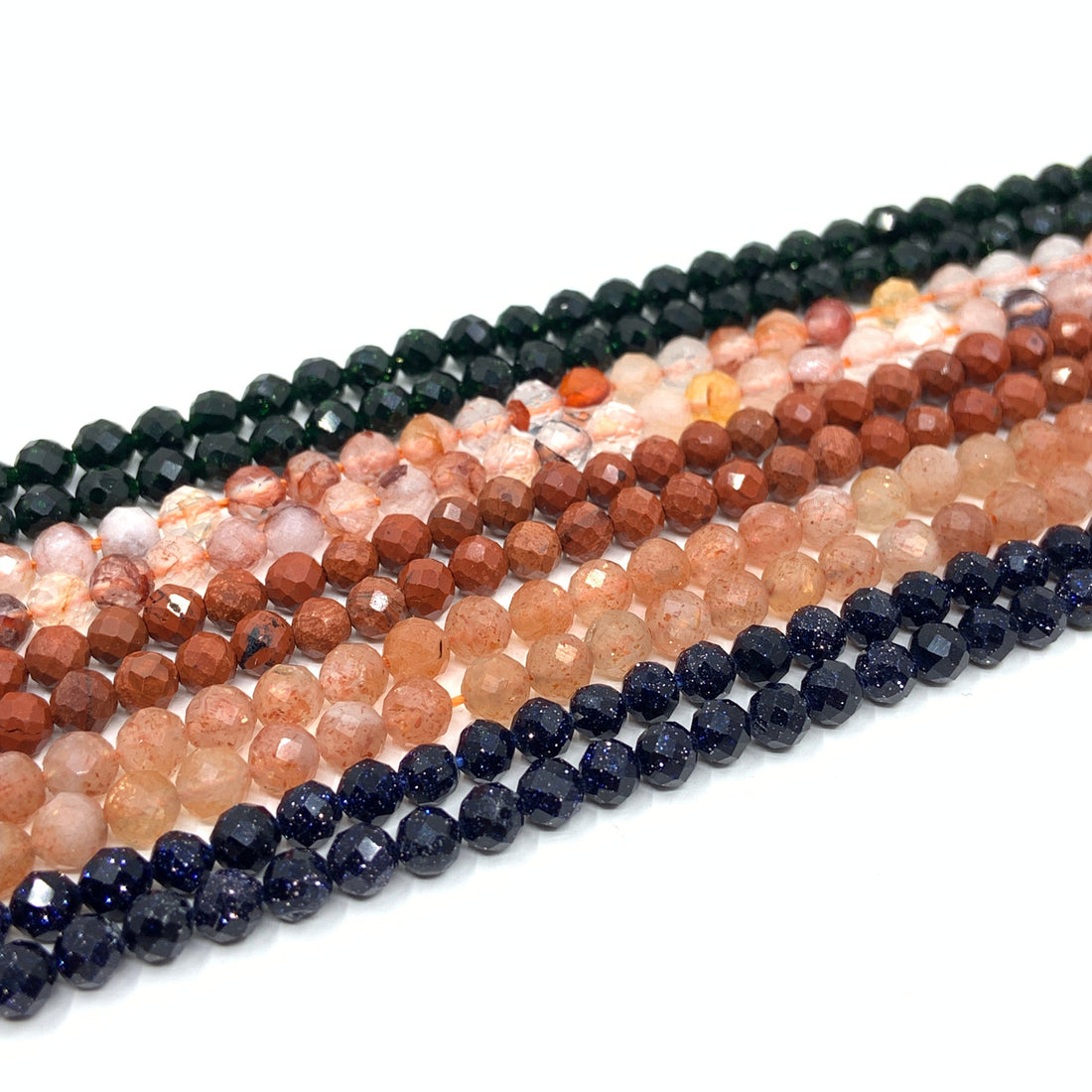 4mm Round Faceted beads