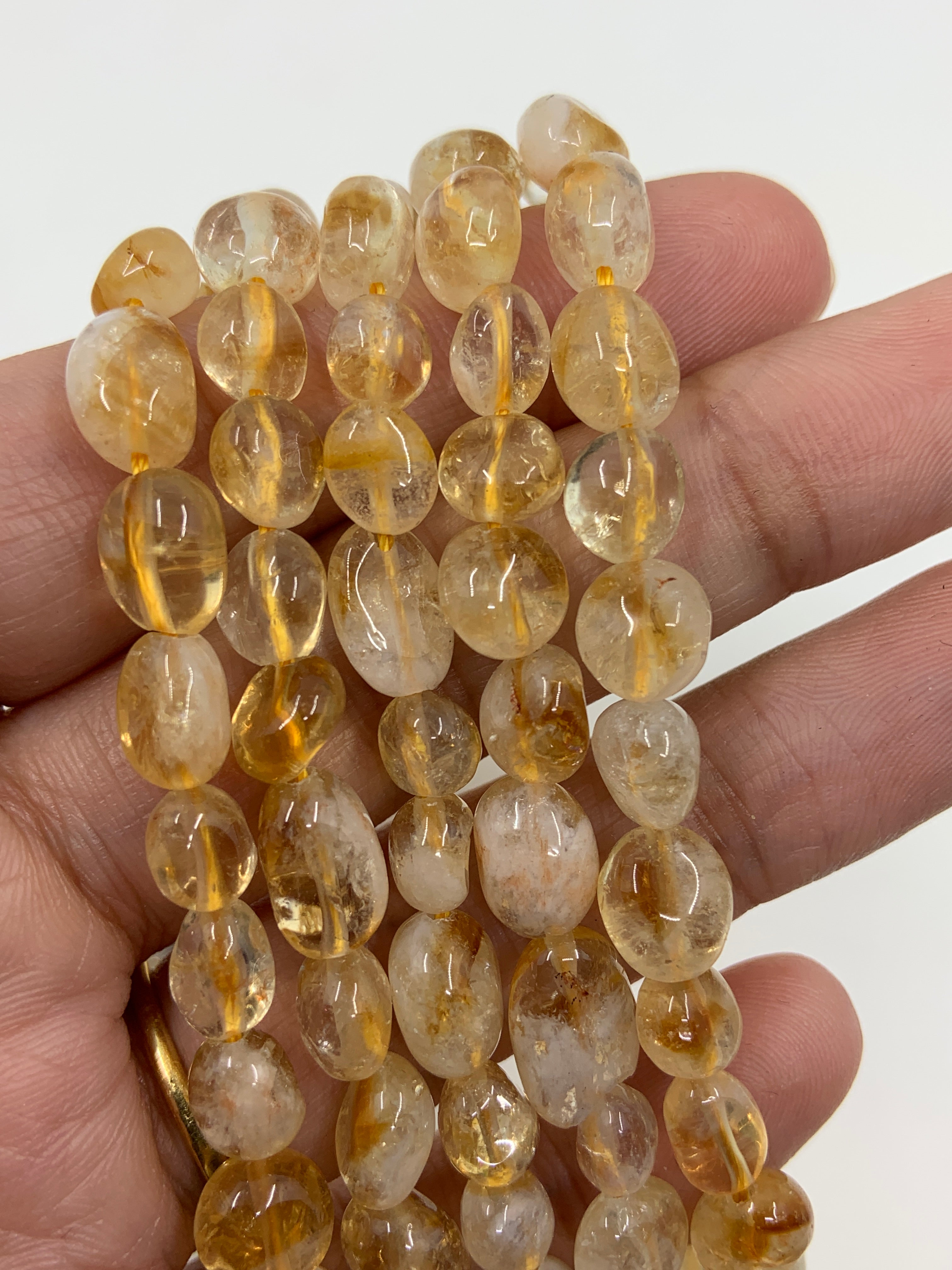 6mm x 8mm Citrine Nuggets