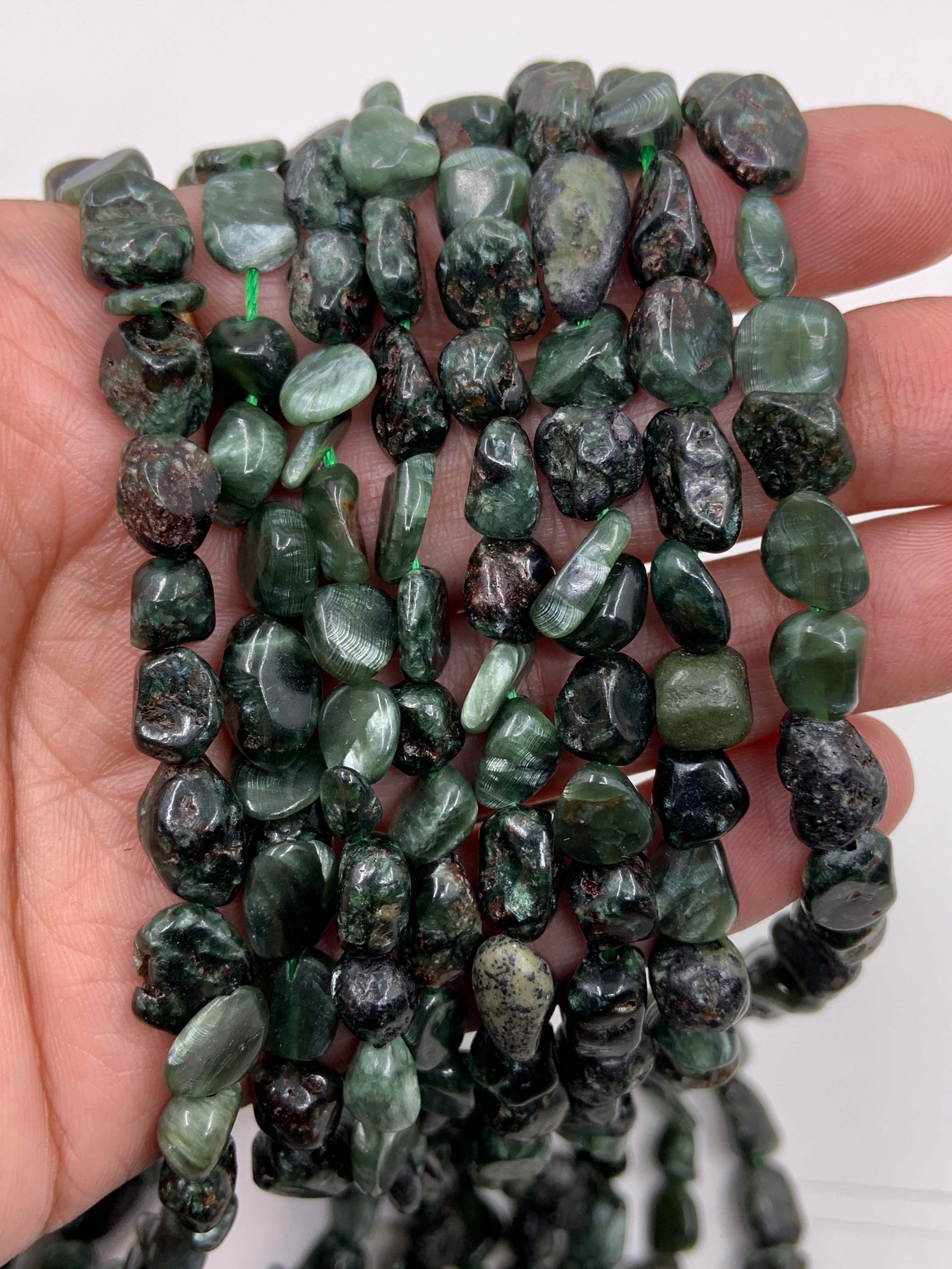 6mm x 8mm Seraphinite Nuggets