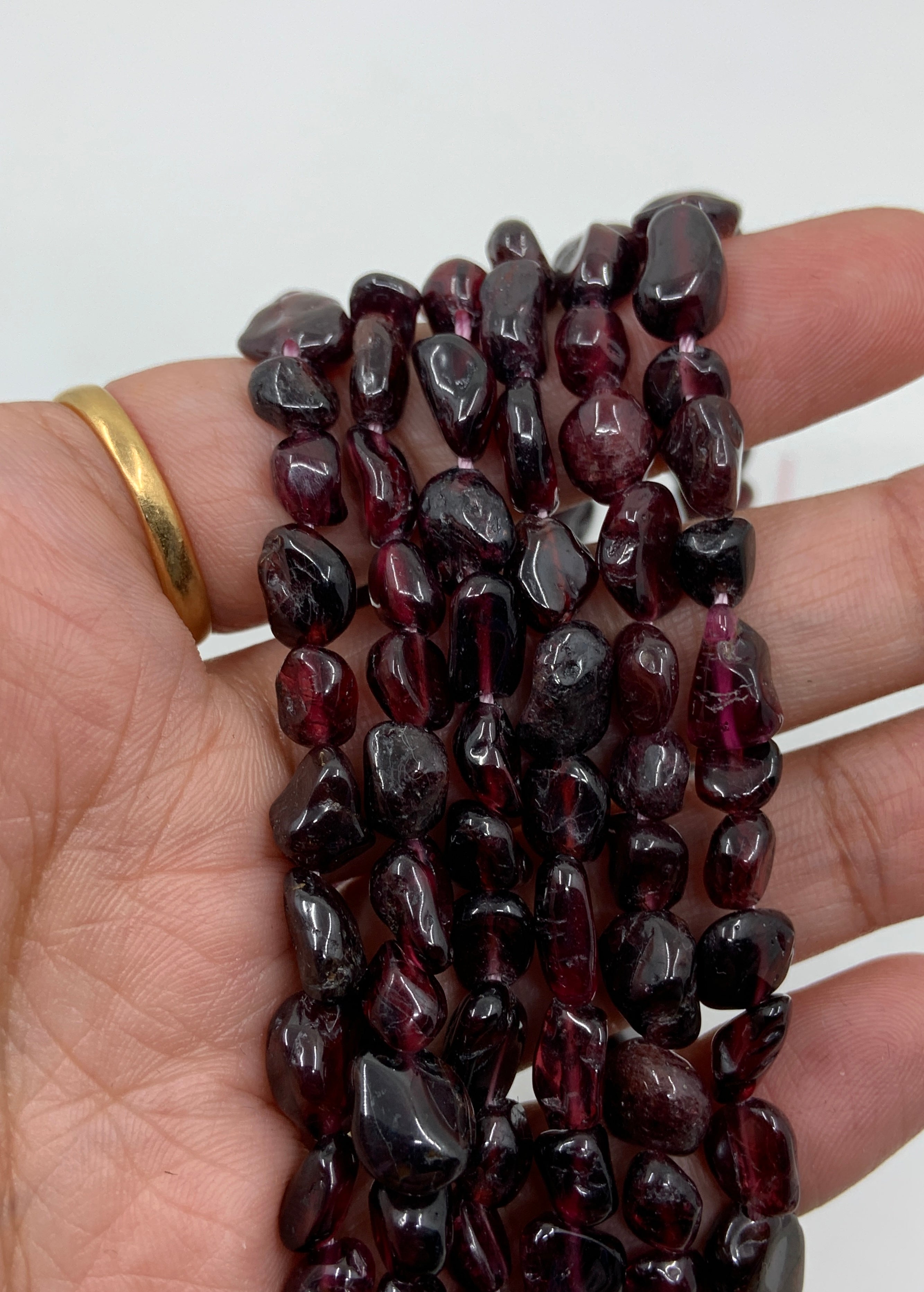 6mm x 8mm Garnet Nuggets