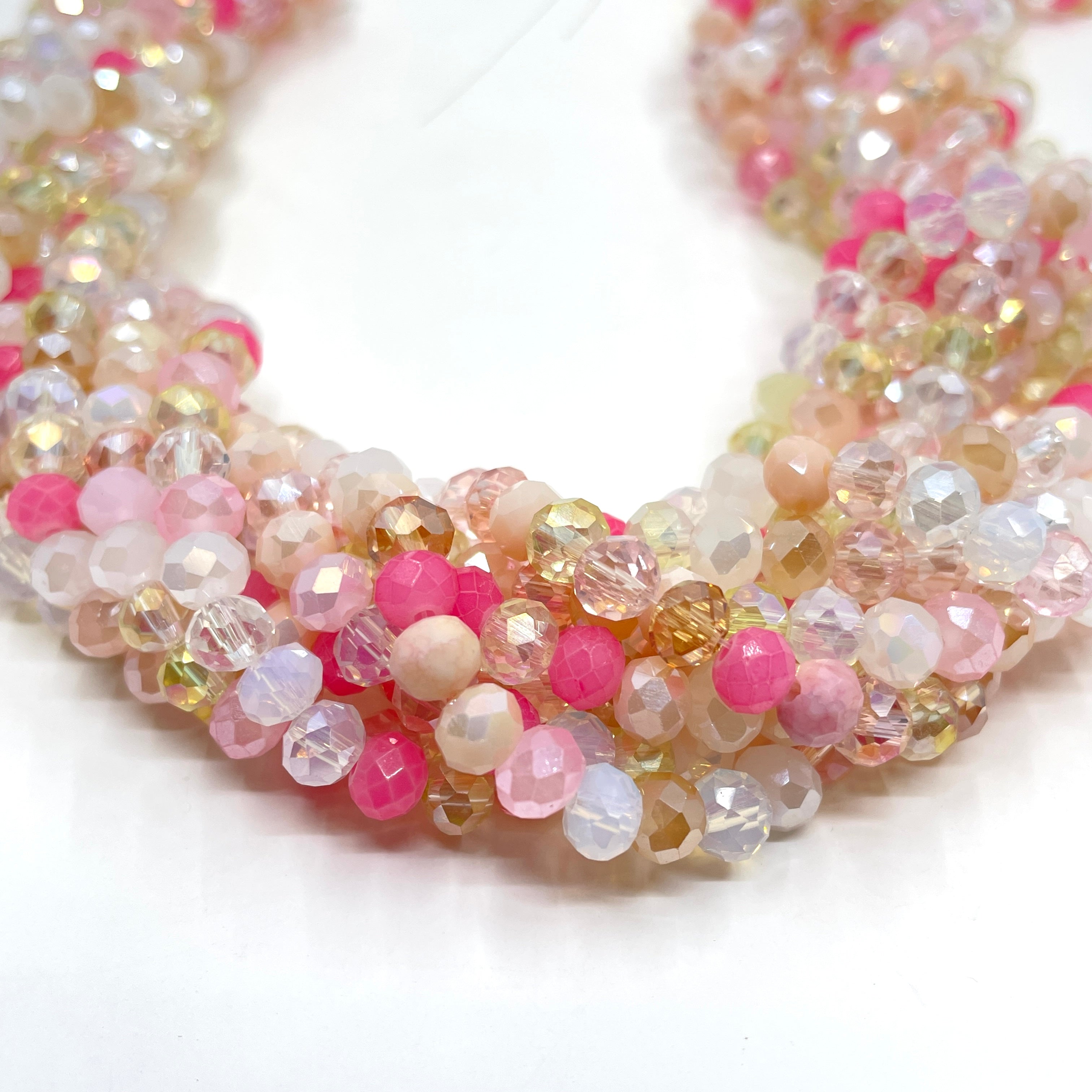 Pink Glass beads