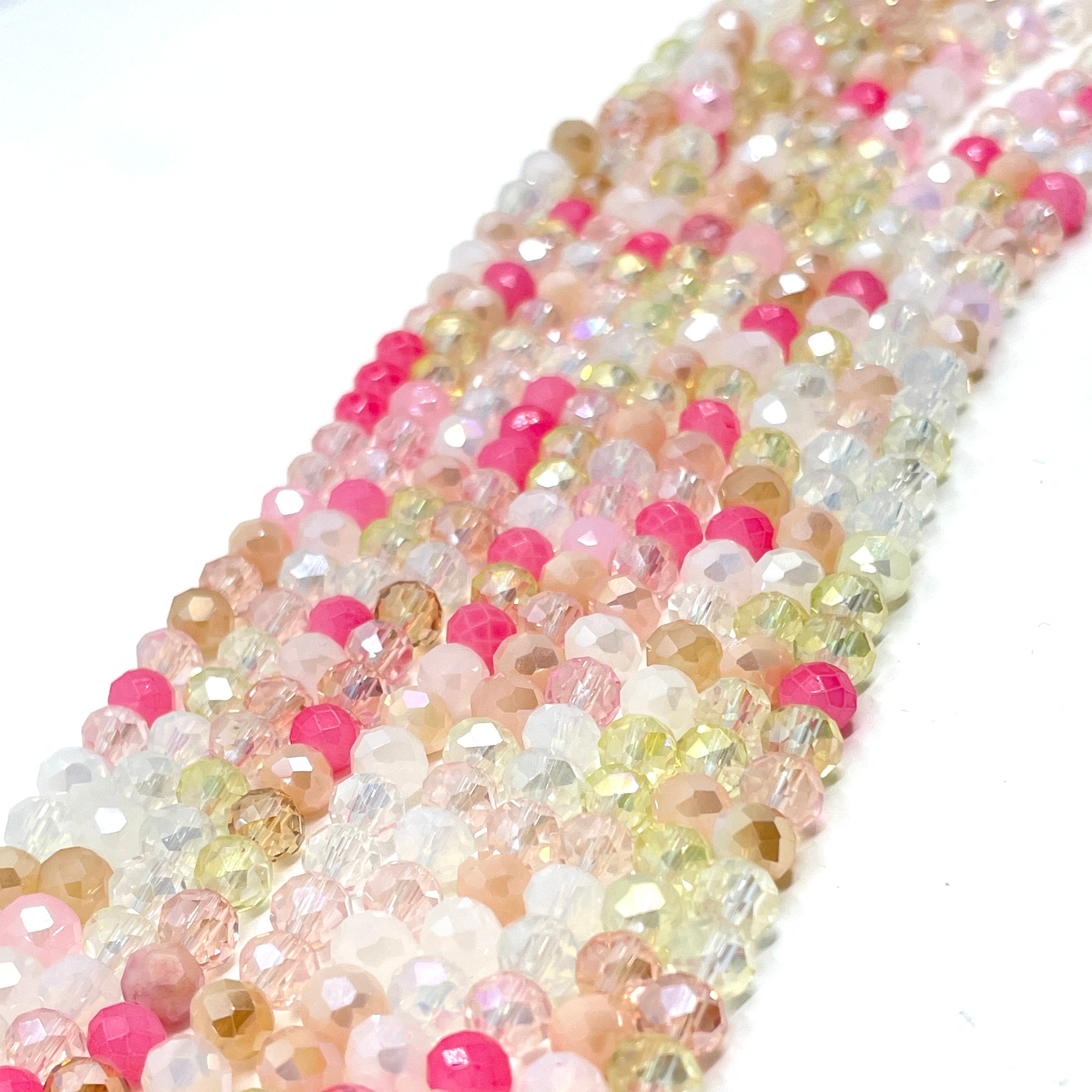 Multi color glass beads