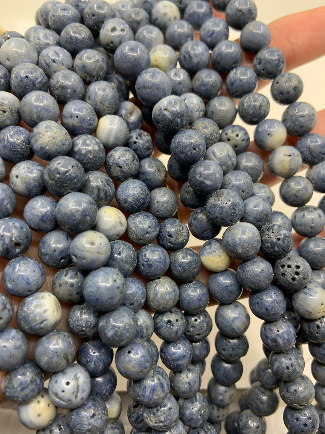 Blue Coral Beads
