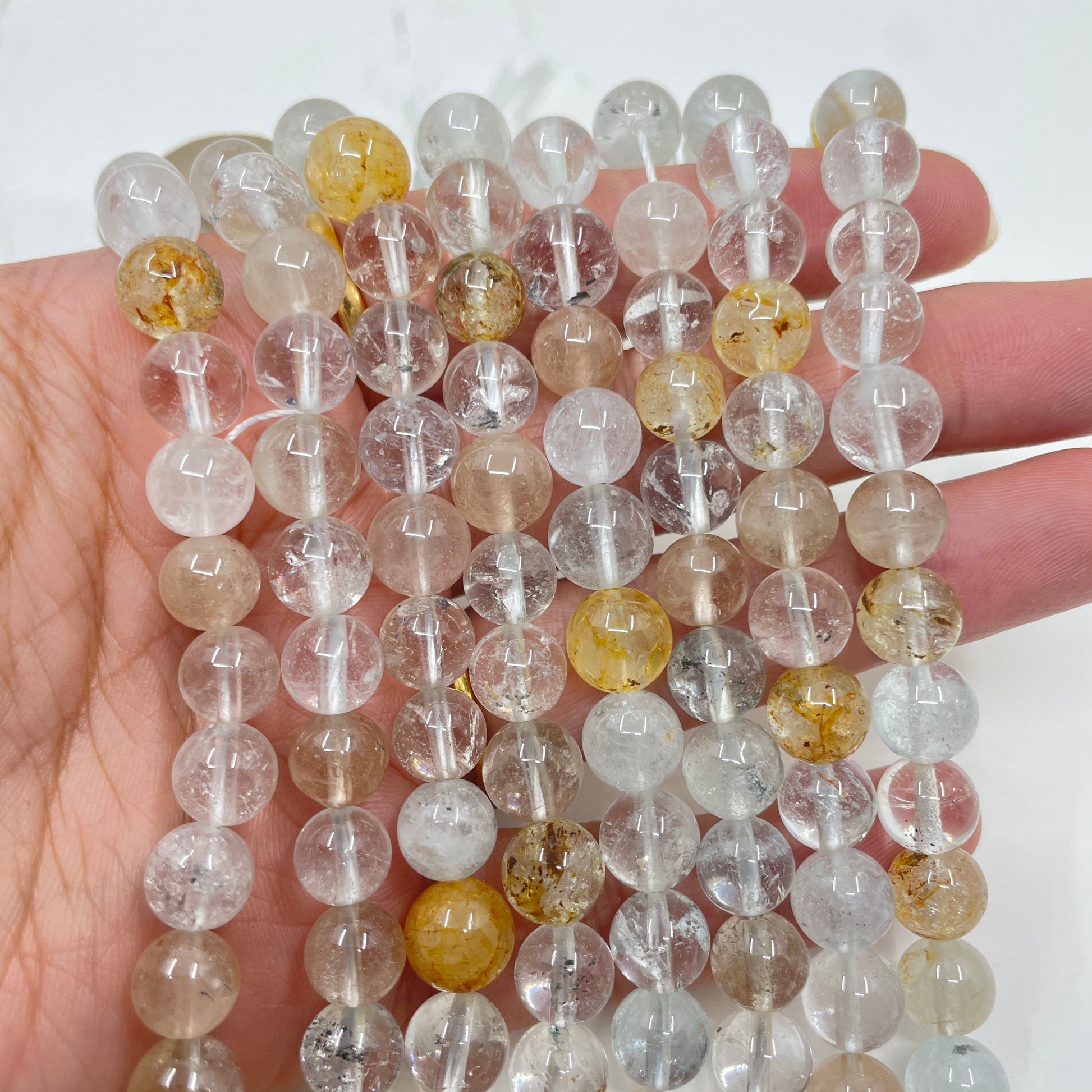 6mm and 8mm Topaz Beads