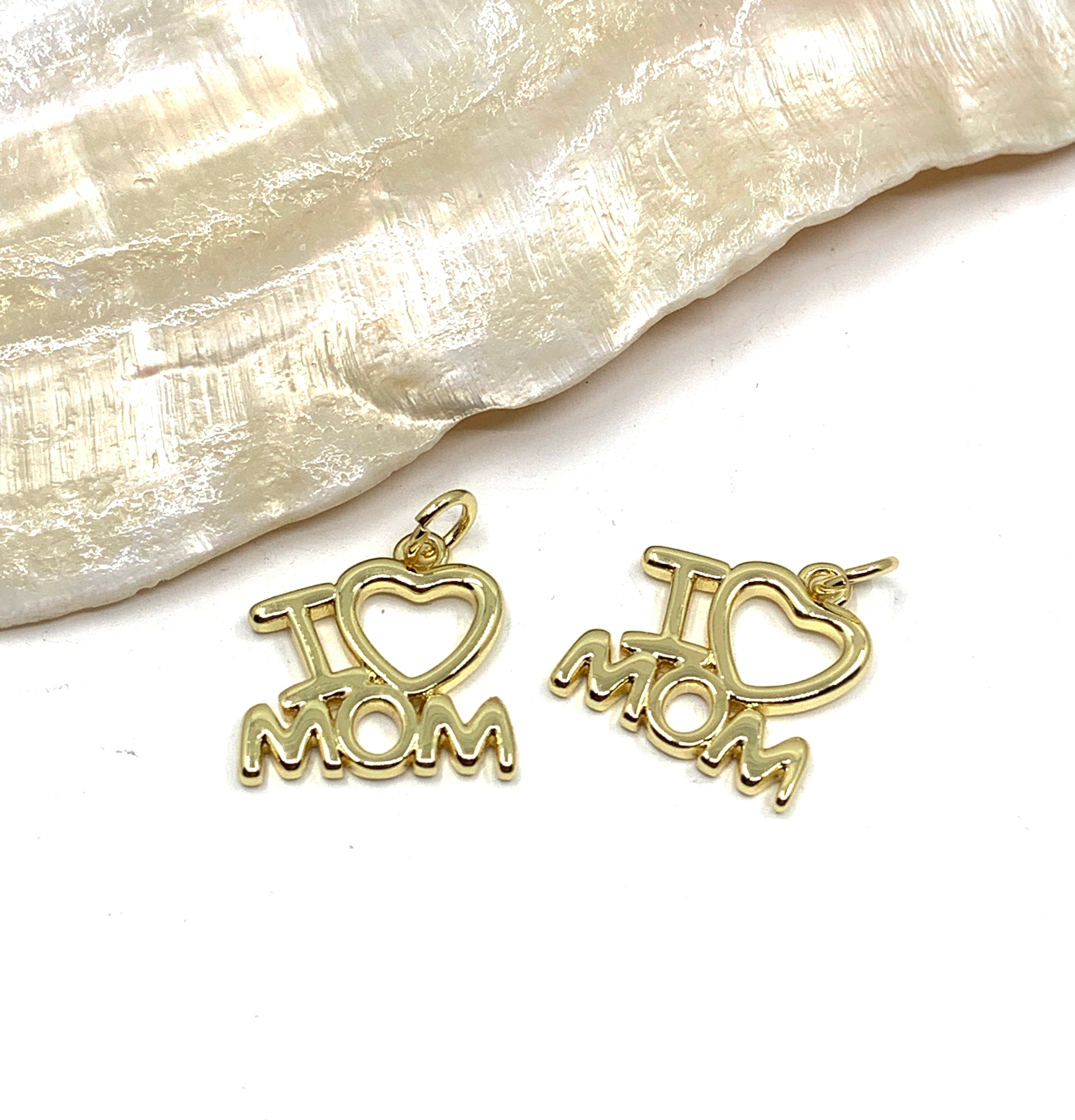 I love mom charm for mother's day