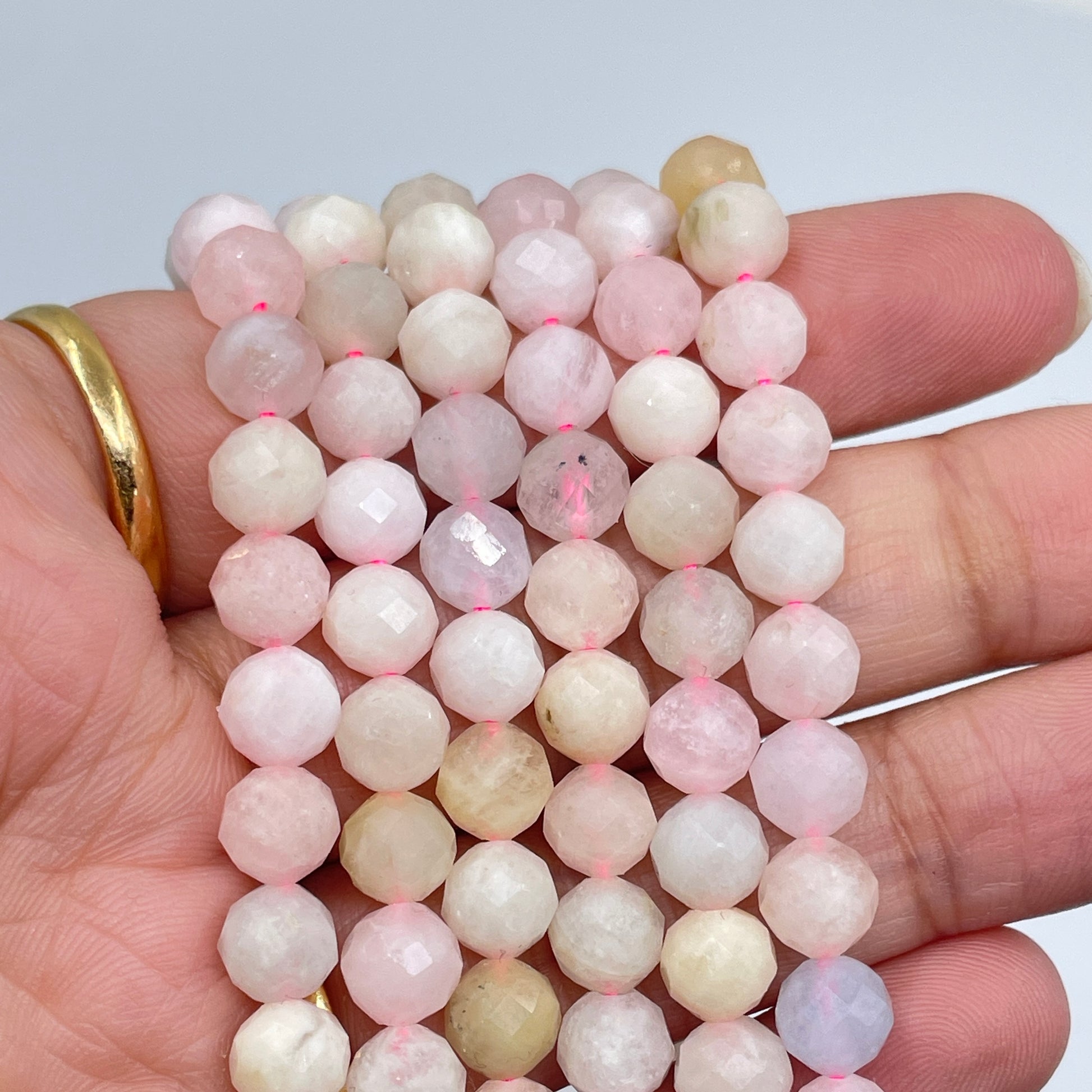 6mm Round Faceted Morganite