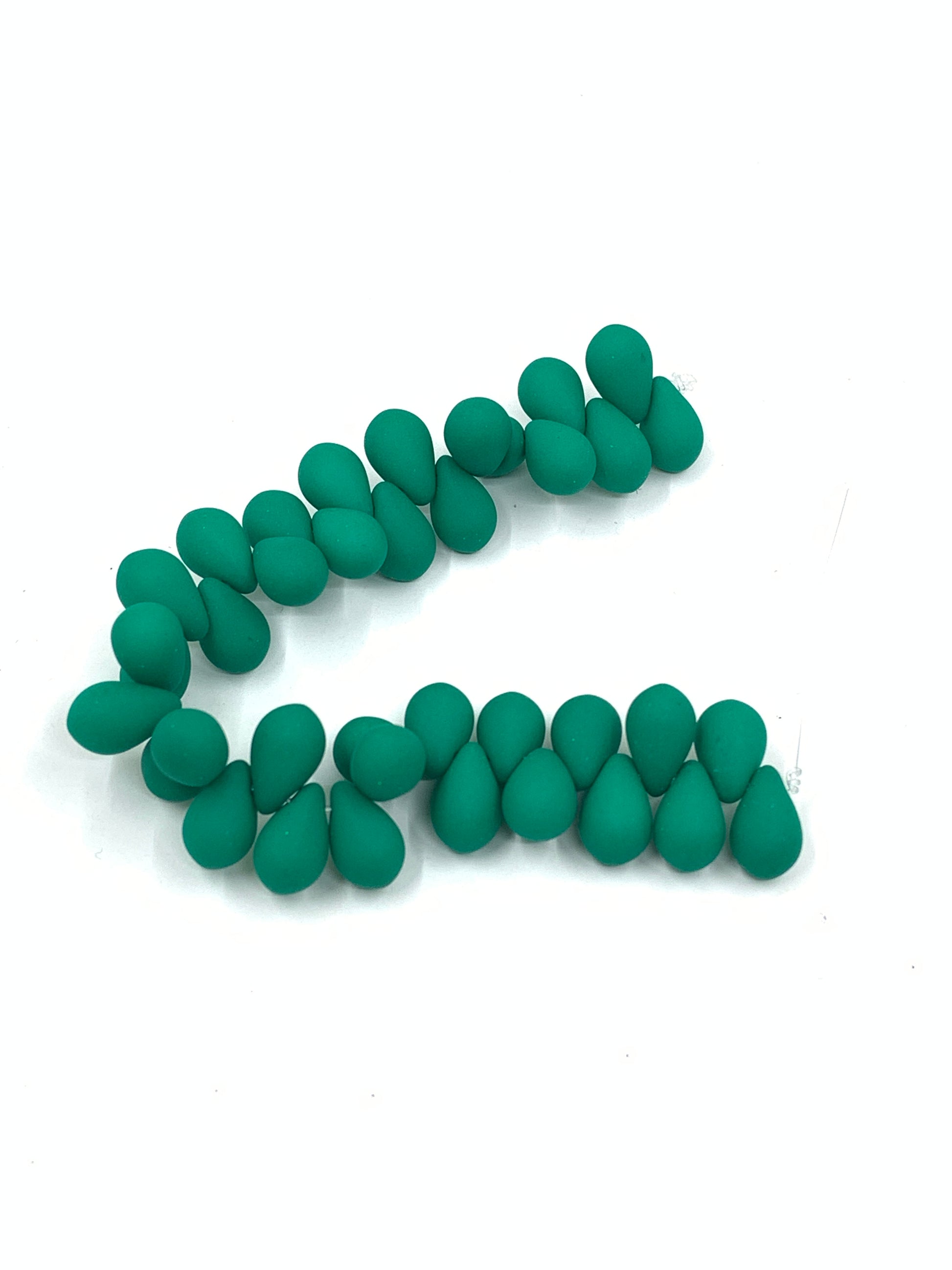 Velvet Emerald Green Beads
