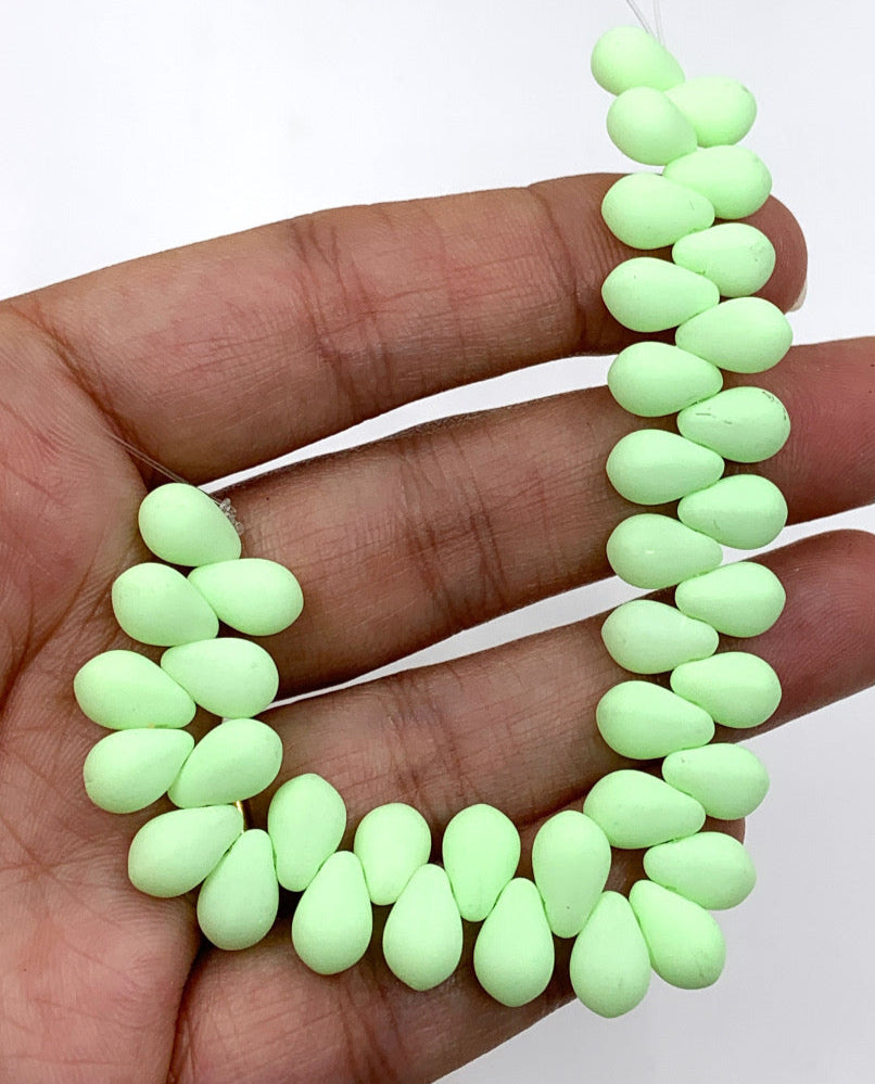 Velvet Soft Lime Beads