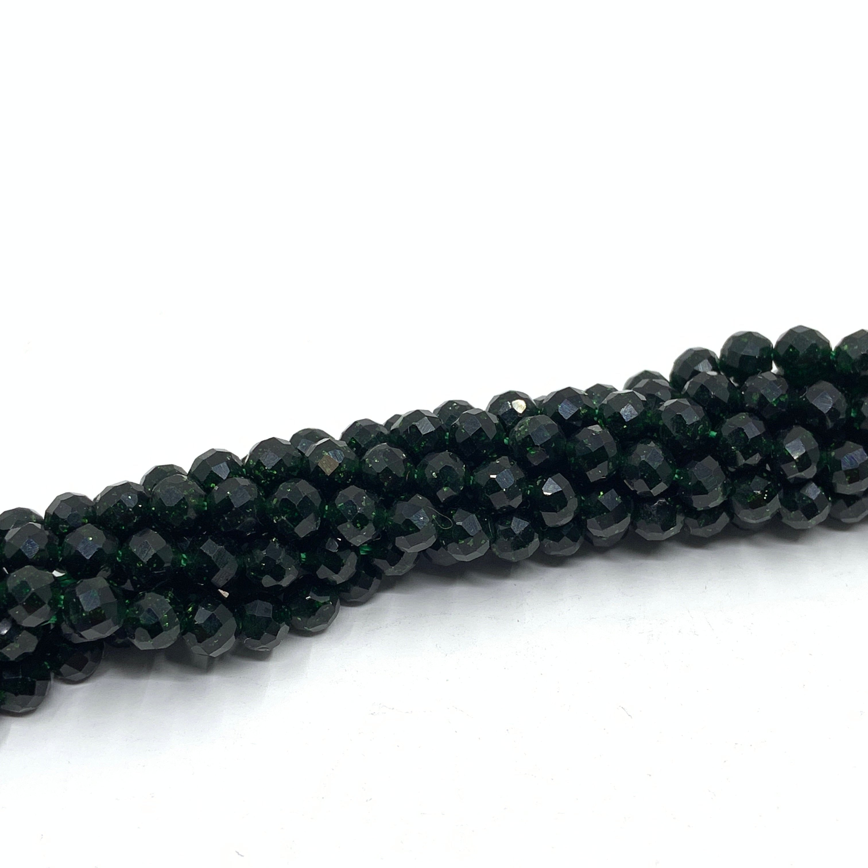 Green sandstone beads