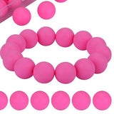 15mm Silicone Bead Pink