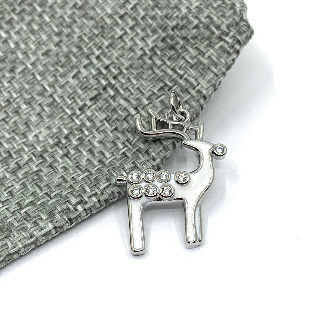 Enamel Reindeer Pendant
