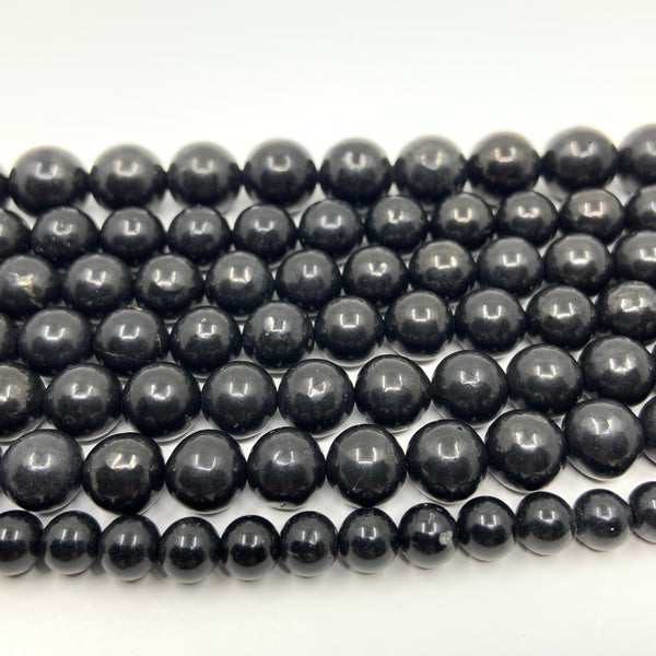 Shungite Gemstone Beads