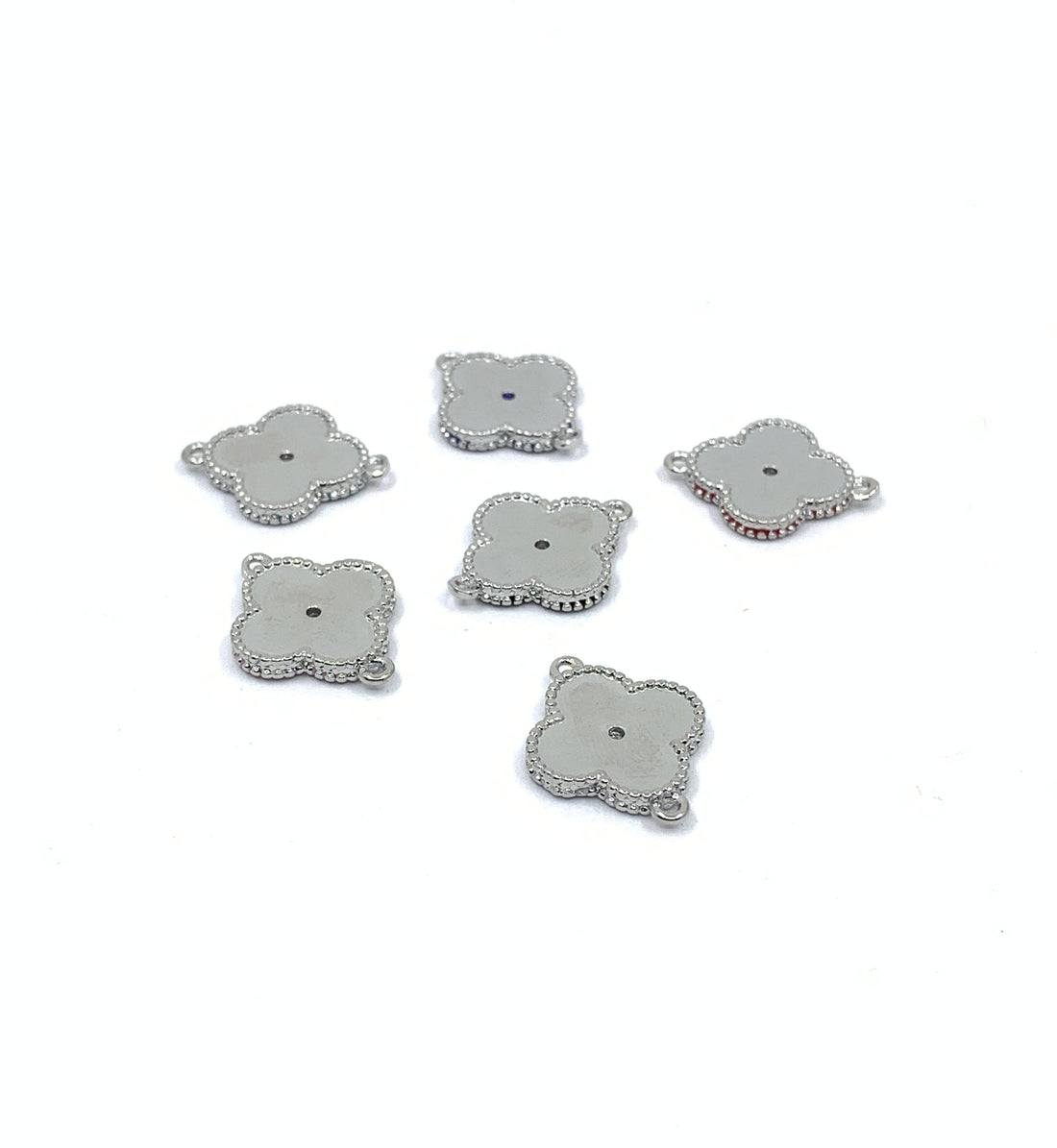 Enamel Clover Leaf Connectors 