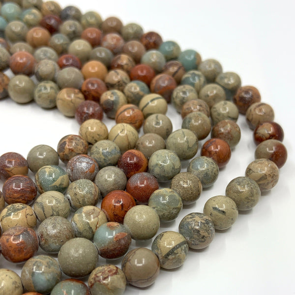 Snake skin jasper gemstone beads