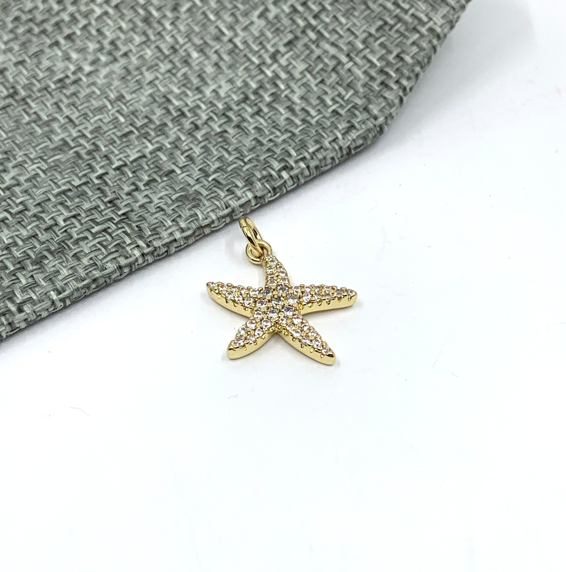 Cubic Zirconia Starfish Charm