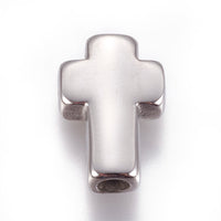 Stainless Steel Cross Shape Bead